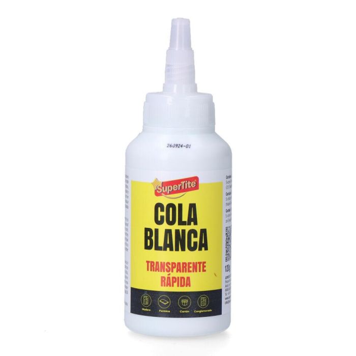 Cola blanca secado transparente, 120 g