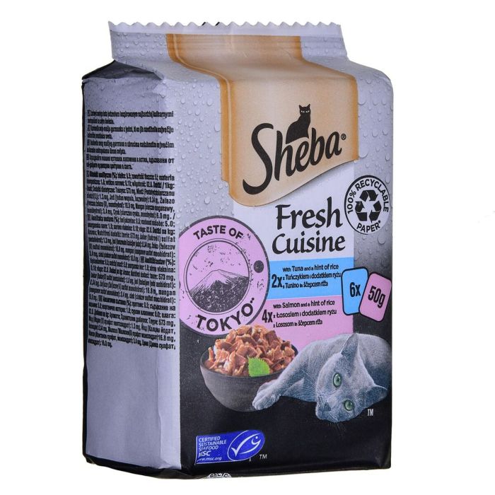Comida para gato Sheba Salmón Atún 2 Comida para gato Sheba Salmón Atún 2