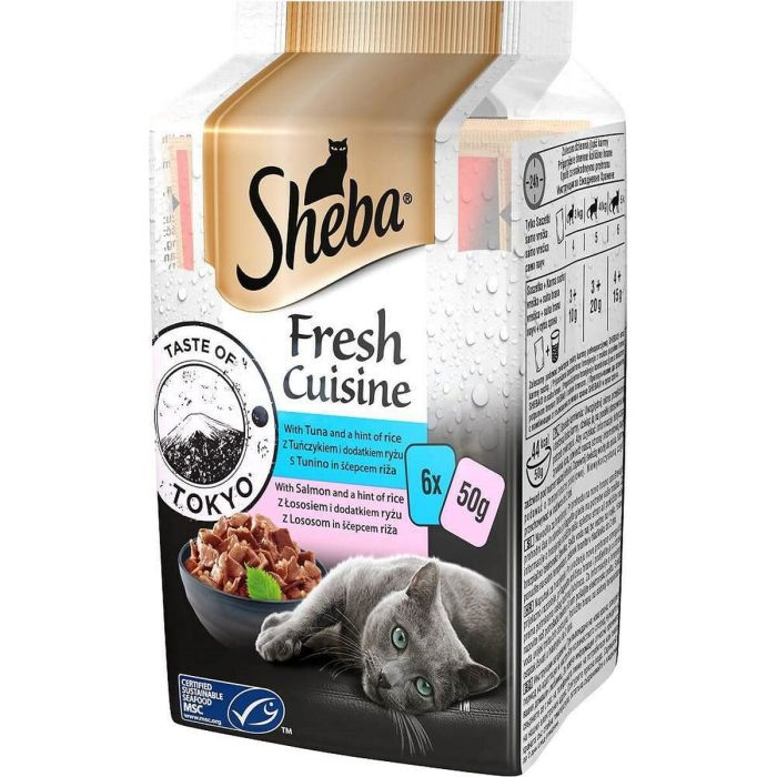 Comida para gato Sheba Salmón Atún 1 Comida para gato Sheba Salmón Atún 1