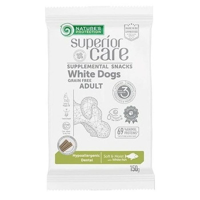 Nature's Protection Sc White Dog Snack Hypo Dental Pescado Bl. 110 gr