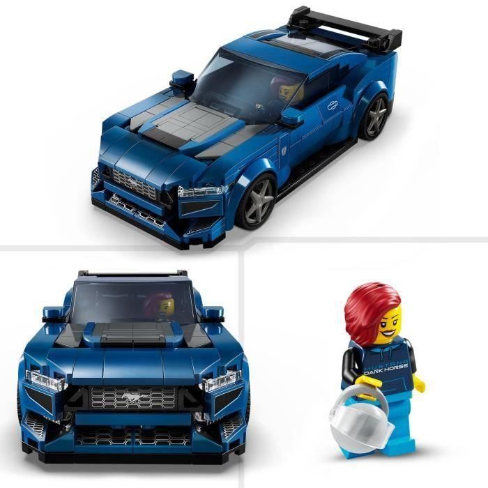 Juego de construccion deportivo ford mustang dark horse lego speed champions 2