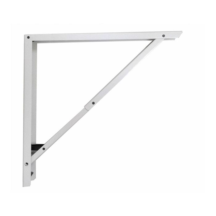 Fepre Escuadra de acero plegable abat-plan blanco 40 x 40 cm, alta resistencia, 2cm plegada Fepre Escuadra de acero plegable abat-plan blanco 40 x 40 cm, alta resistencia, 2cm plegada