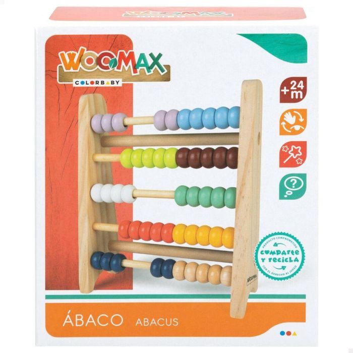 Ábaco de Madera Woomax + 2 Años (12 Unidades) 2