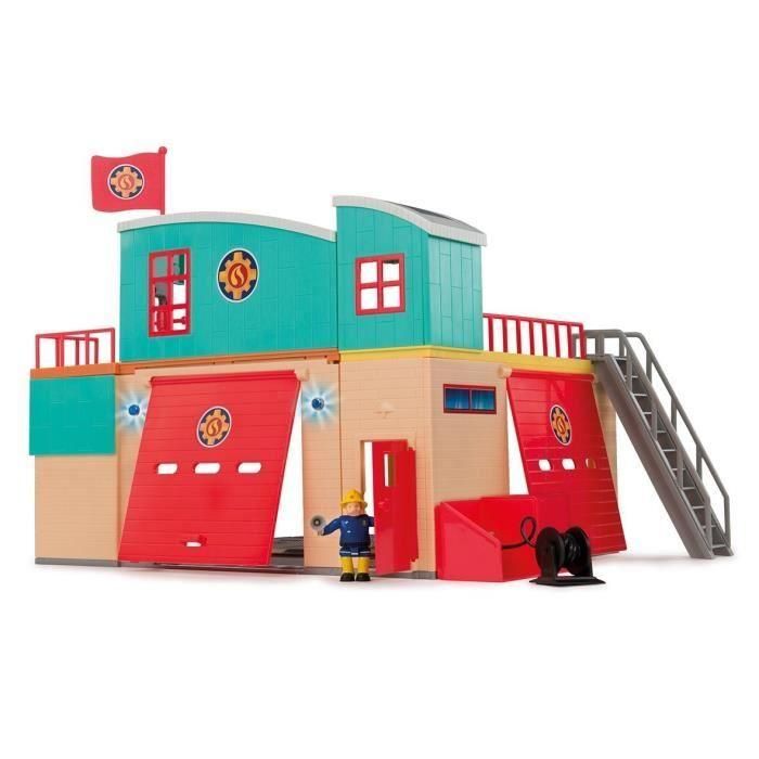 Bombero Sam Pontypandy Estación de bomberos Smoby con 1 figura - Juguete para niños a partir de 3 años 1