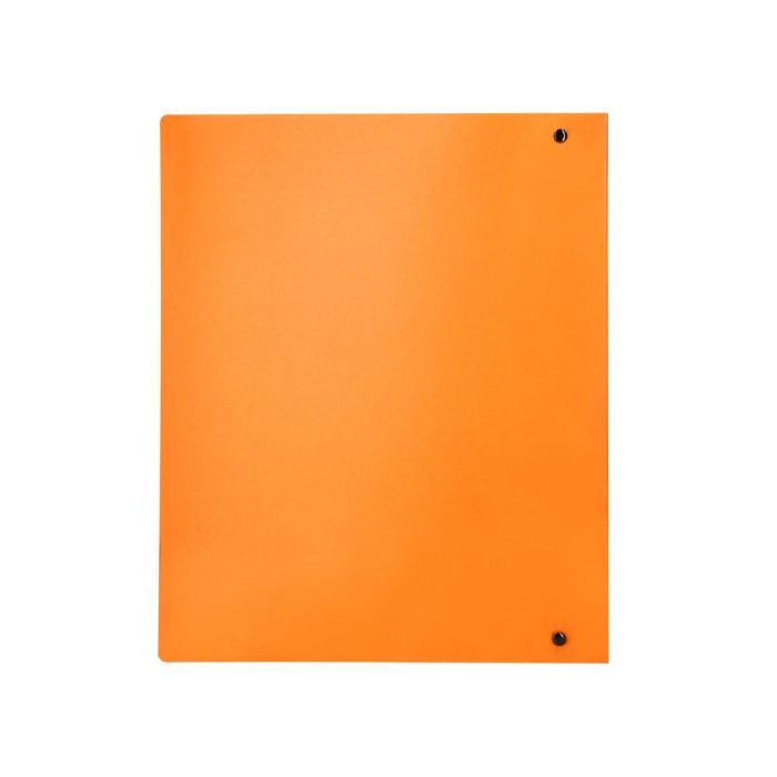 Carpeta Liderpapel 4 Anillas Mixtas 40 mm Polipropileno Din A4 Naranja Fluor Opaco 4