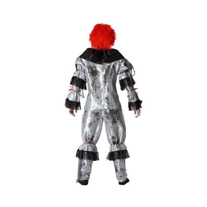 Disfraz Payaso Macabro Gris Adulto Hombre XL 2 Disfraz Payaso Macabro Gris Adulto Hombre XL 2