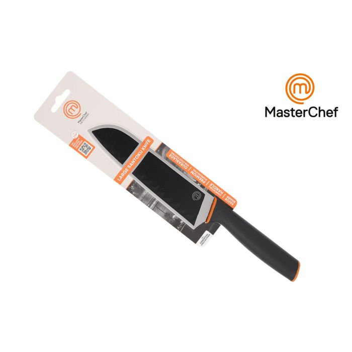 Cuchillo de Cocina MasterChef Negro Plateado 18 cm (24 Unidades) 2 Cuchillo de Cocina MasterChef Negro Plateado 18 cm (24 Unidades) 2