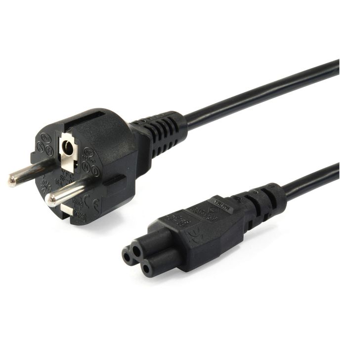 EQUIP Cable de Corriente Schuko a C5 3m 112151 Negro PVC H05VV-F3G 250V 2.5A 0 EQUIP Cable de Corriente Schuko a C5 3m 112151 Negro PVC H05VV-F3G 250V 2.5A 0