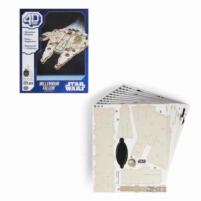 Spin Master SPI6069815 Star Wars Halcón Milenario Modelo 4D para Construir 48 cm Spin Master SPI6069815 Star Wars Halcón Milenario Modelo 4D para Construir 48 cm