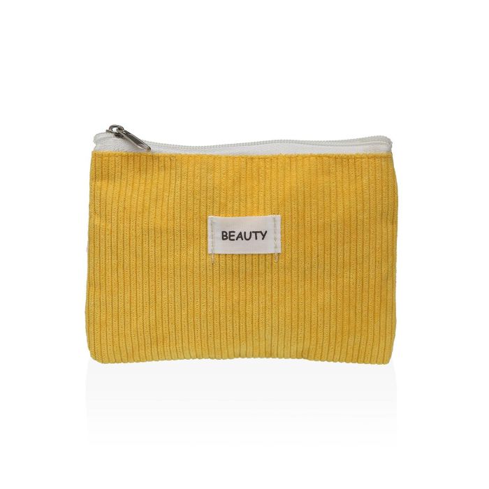 Neceser Corduroy Amarillo 17X12Cm Versa (4 Unidades) Neceser Corduroy Amarillo 17X12Cm Versa (4 Unidades)