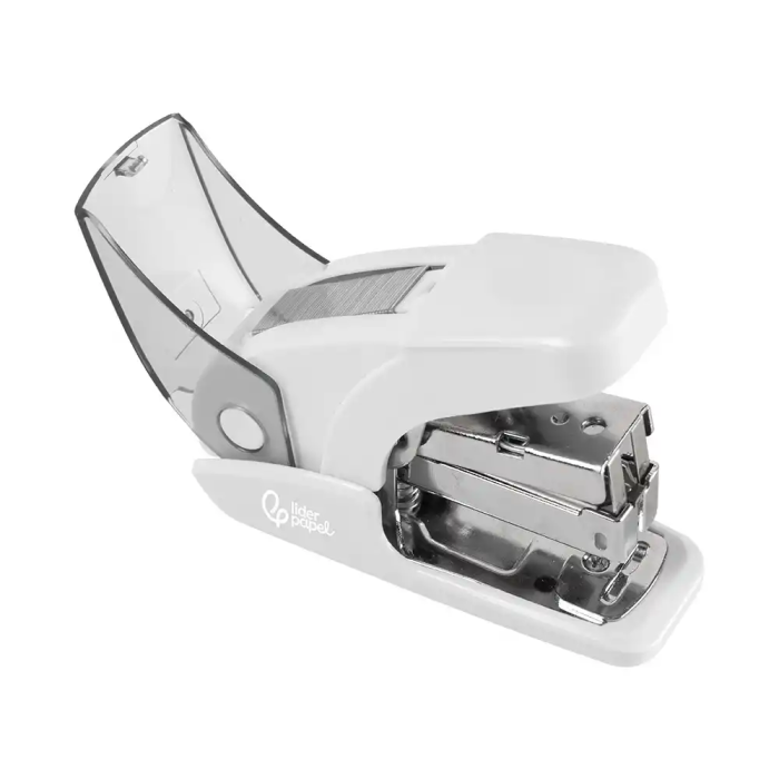 Liderpapel Grapadora Micro con Regalo 1000 Grapas 24/6 26/6, Capacidad 20 Hojas, Blanco 4