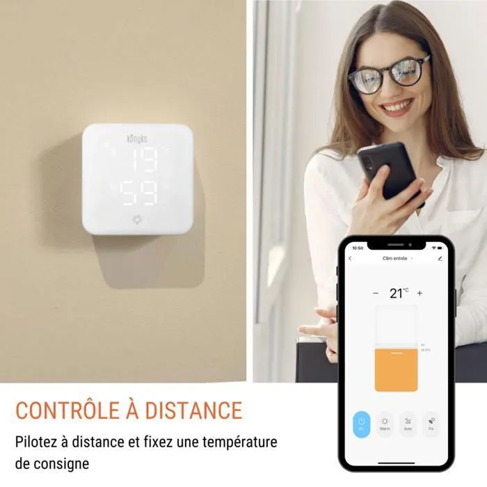 Konyks AAAEW28511 Termostato Wi-Fi para Bombas de Calor y Aires Acondicionados 2