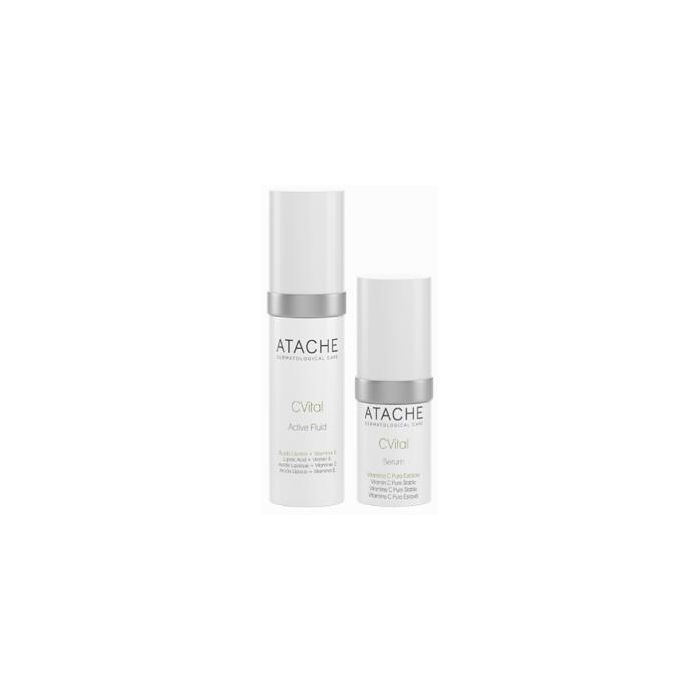 ATACHE Cvital Active Fluido + Sérum Antioxidante y Antiarrugas 30ml + 15ml - Pieles Desvitalizadas