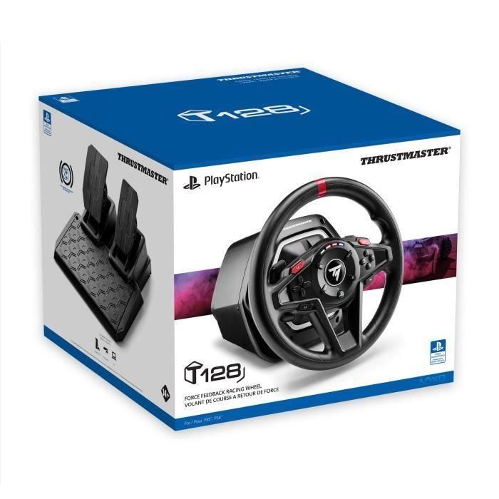 Thrustmaster Volante + Pedales T128 para Ps5 / Ps4 / Pc 3