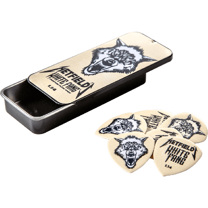 Púas James Hetfield White Fang / Caja De 6 Unidades - 1,4Mm Púas James Hetfield White Fang / Caja De 6 Unidades - 1,4Mm