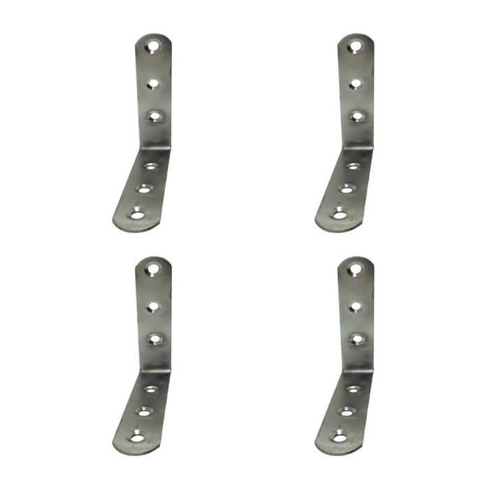 Edm Ángulo Refuerzo An24, Acero Inoxidable, 100x100x19 mm, Incluye Tornillería, 4 Unidades Edm Ángulo Refuerzo An24, Acero Inoxidable, 100x100x19 mm, Incluye Tornillería, 4 Unidades