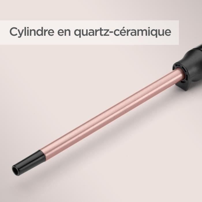 Babyliss C449E Tenacilla Rizadora Ultrafina 10mm Cerámica Nanocuarzo Cuarzo Rosa con Advanced Ceramics y 6 Temperaturas 2 Babyliss C449E Tenacilla Rizadora Ultrafina 10mm Cerámica Nanocuarzo Cuarzo Rosa con Advanced Ceramics y 6 Temperaturas 2