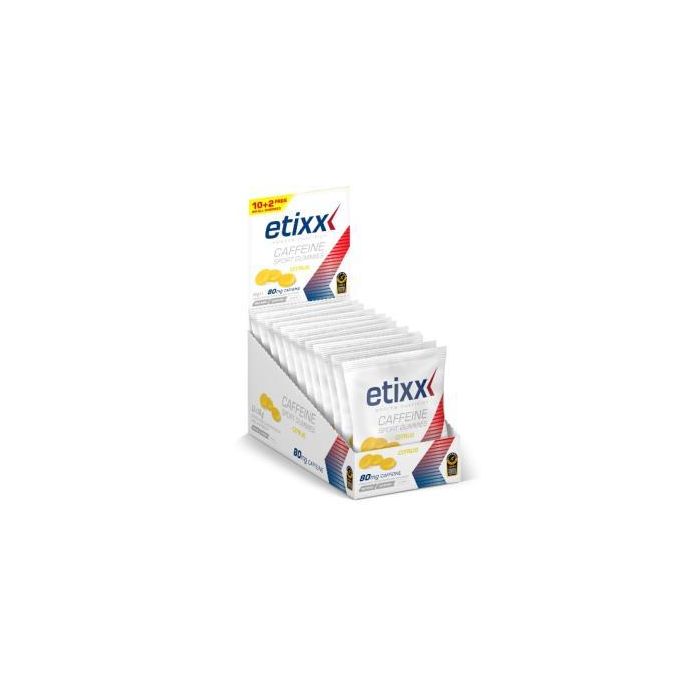 Etixx Sport Gummies Cafeina Citrus 12Uds. Etixx Sport Gummies Cafeina Citrus 12Uds.