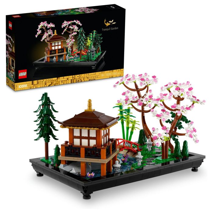 LEGO ICONS 10315 Jardín Meditativo, Juego de Construcción, 1363 Piezas, 18+ Años
