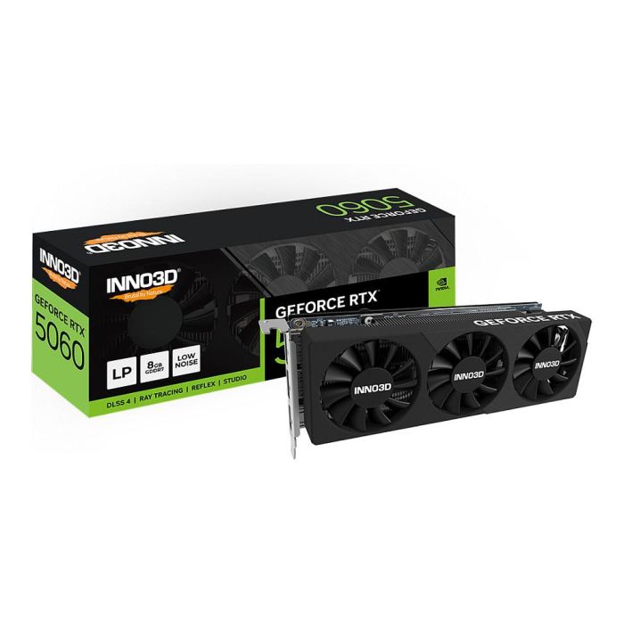 Inno3D RTX 5060 8GB GDDR7 LP Tarjeta Gráfica 3 Ventiladores 0 Inno3D RTX 5060 8GB GDDR7 LP Tarjeta Gráfica 3 Ventiladores 0