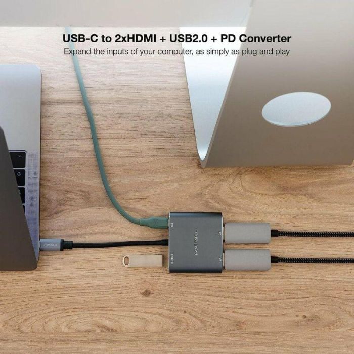 Adaptador USB-C a HDMI NANOCABLE 10.16.4305 1