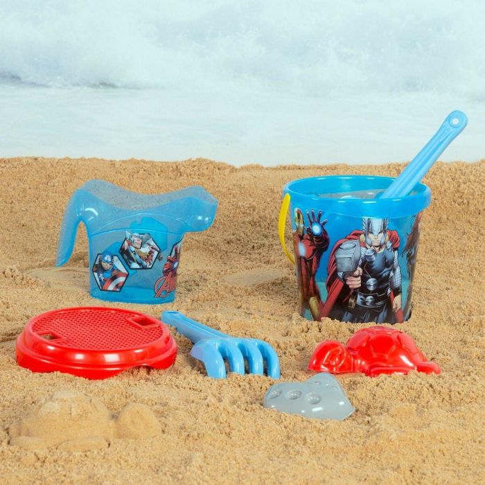 Set de Juguetes de Playa The Avengers Ø 18 cm Polipropileno (12 Unidades) 4 Set de Juguetes de Playa The Avengers Ø 18 cm Polipropileno (12 Unidades) 4