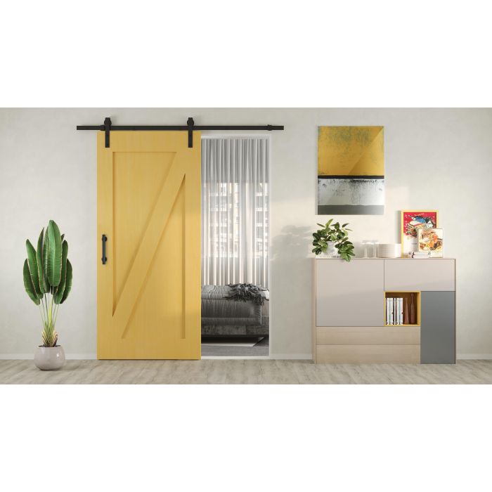 Emuca Tirador para puertas correderas colgadas de madera Pasadena, Longitud 240 mm, Intereje 180 mm, Acero, Negro texturizado 1 Emuca Tirador para puertas correderas colgadas de madera Pasadena, Longitud 240 mm, Intereje 180 mm, Acero, Negro texturizado 1