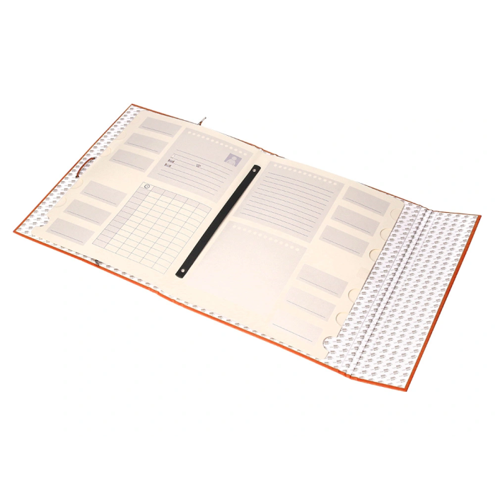 Liderpapel Carpeta Clasificadora Folio Prolongado Cartón Forrado Naranja 12 Departamentos 1