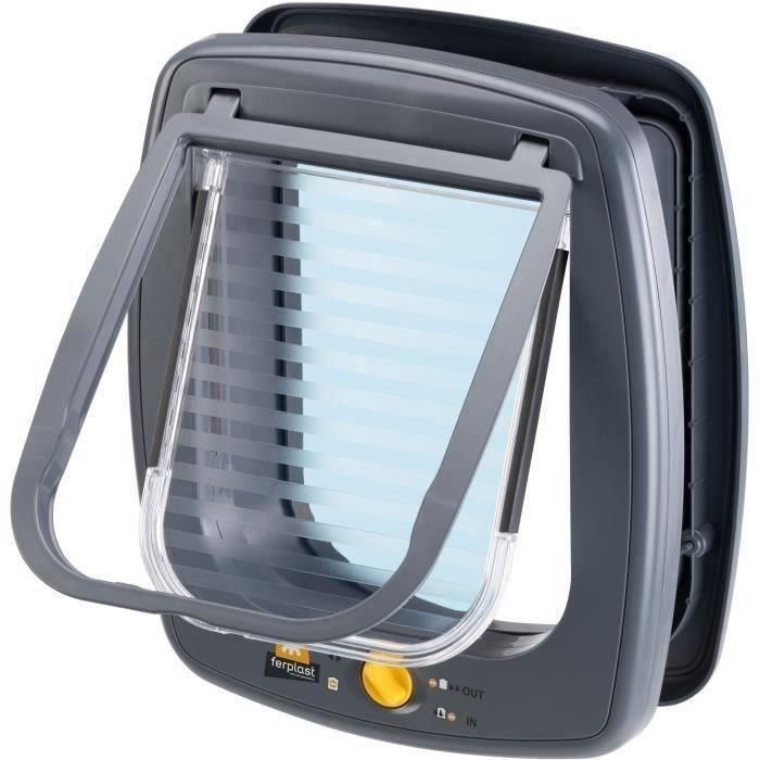 Puerta para gatos - FERPLAST - Columpio 9 - 26,2 x 10,2 x h 31,2 cm - Gris 1 Puerta para gatos - FERPLAST - Columpio 9 - 26,2 x 10,2 x h 31,2 cm - Gris 1