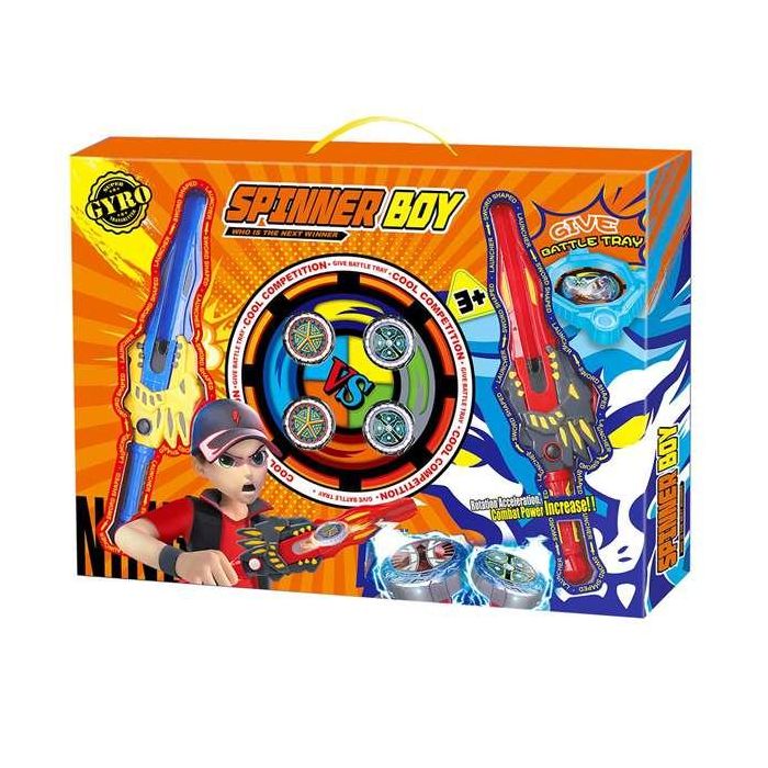 Estadio spinner boy 33 cm con 4 peonzas