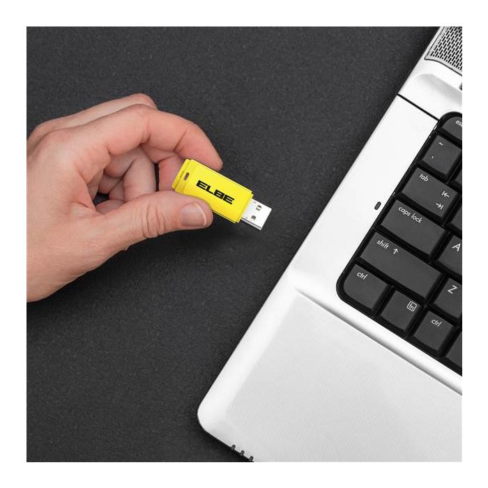 Pack De 2Ud. Pendrive 64Gb Usb2.0 Azul-Amarillo Elbe Usb-264 6