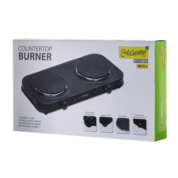 Placa de Inducción Feel Maestro MR-771-2 2000 W 4 Placa de Inducción Feel Maestro MR-771-2 2000 W 4