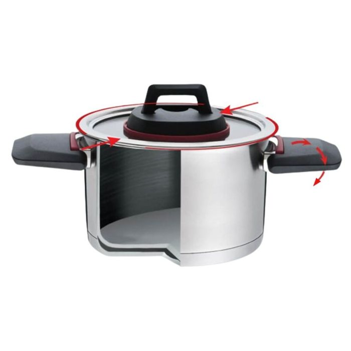 Olla con Tapa Feel Maestro MR-3530-6 Negro Rojo Acero Acero Inoxidable Plástico Ø 24 cm Ø 20 cm Ø 16 cm 1,5 L 5,8 L 3,2 L (6 Pie 1 Olla con Tapa Feel Maestro MR-3530-6 Negro Rojo Acero Acero Inoxidable Plástico Ø 24 cm Ø 20 cm Ø 16 cm 1,5 L 5,8 L 3,2 L (6 Pie 1