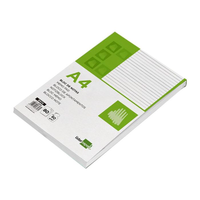 Bloc Notas Liderpapel Horizontal A4 80 Hojas 60 gr-M2 5