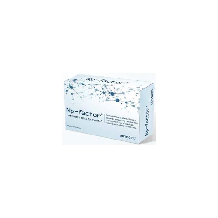 ORTOCEL NUTRI-THERAPY Np Factor 30 Comprimidos - Apoyo para Concentración, Memoria y Estrés Físico/Mental con Melena de León y Ginkgo
