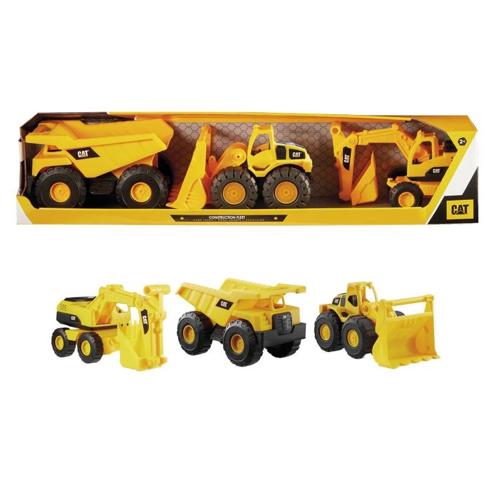 Construction Fleet Pack 3 Vehículos Cat 83360 Funrise