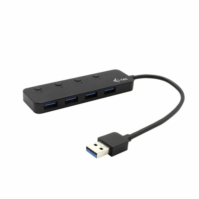 Hub USB 4 Puertos i-Tec U3CHARGEHUB4 Negro
