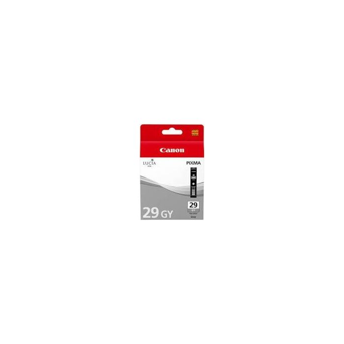 Canon PGI29GY 4871B001 - Cartucho Tinta Original Gris Pigmentada para PIXMA PRO-1, 790 páginas