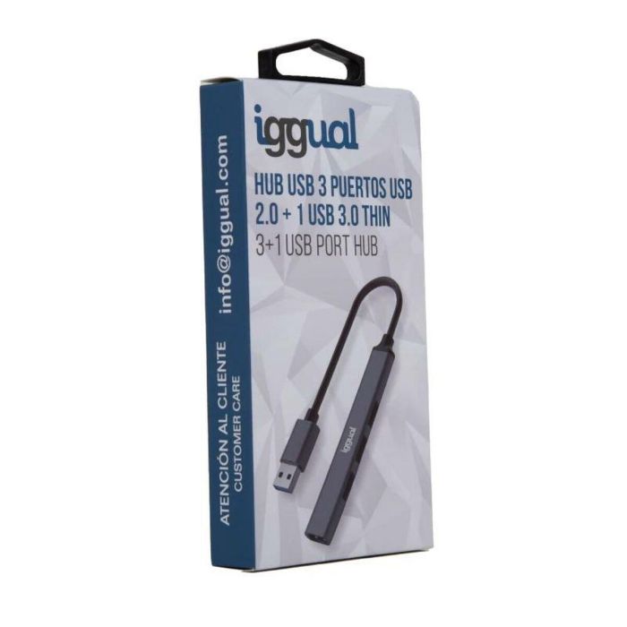 Hub USB iggual IGG318454 1 Hub USB iggual IGG318454 1