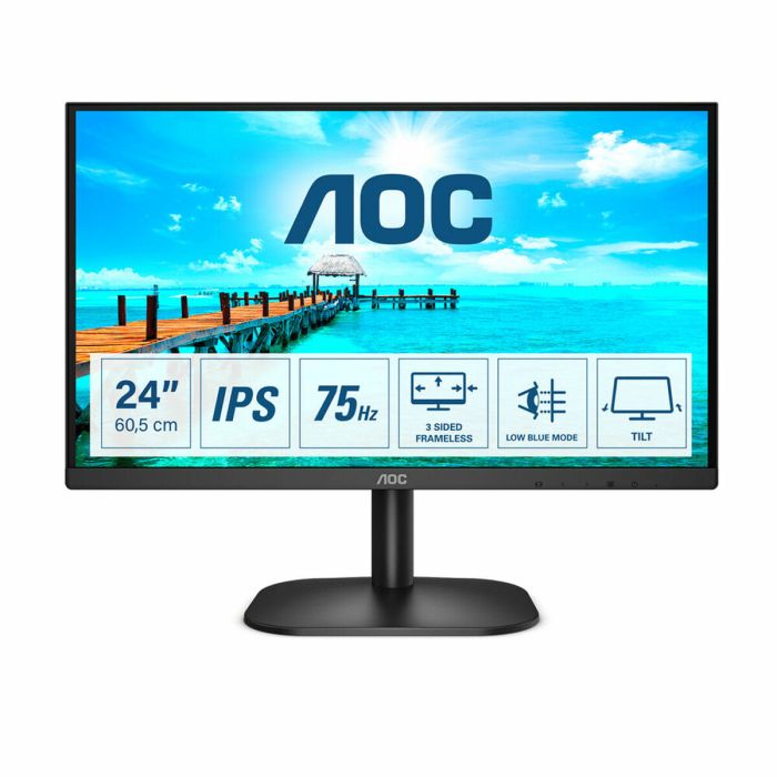 Monitor AOC 24B2XD 23,8" LED IPS Flicker free 75 Hz 60 Hz 50-60  Hz 1