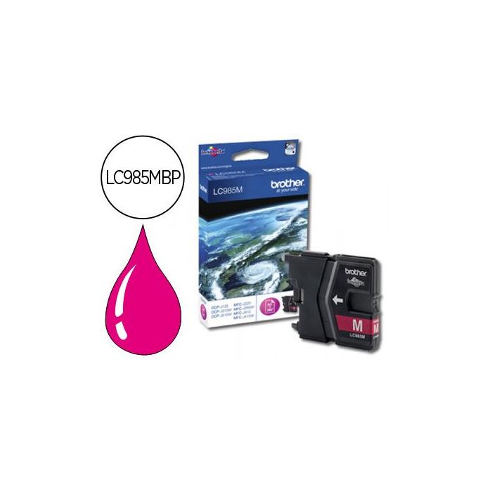 Ink-Jet Brother Lc-985M Magenta Dcp-J125-Dcp-J315 W Mfc-J265 W-Mfc-J410-Mfc-J415 W