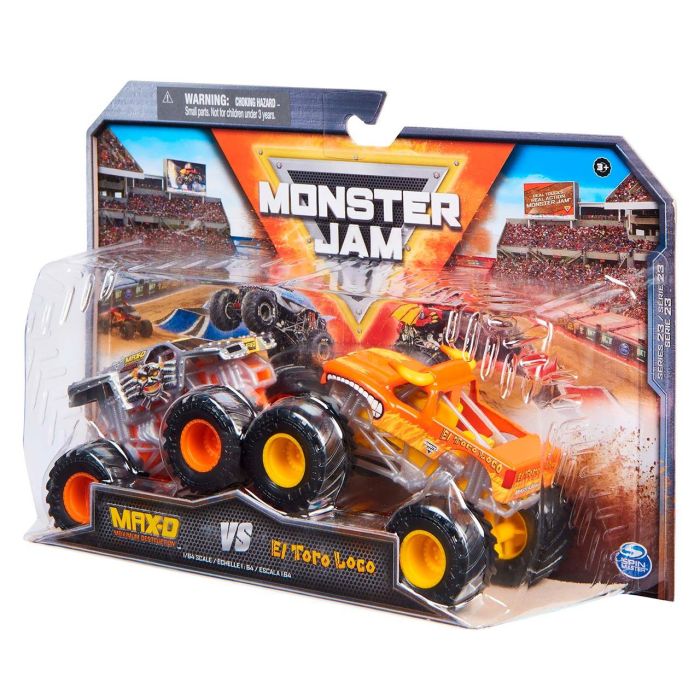 Monster Jam Pack 2 Max-D Vs Toro Loco 6066633 Spin Master 2