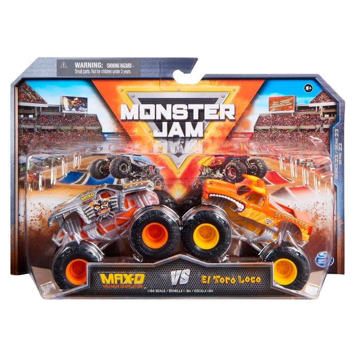 Monster Jam Pack 2 Max-D Vs Toro Loco 6066633 Spin Master