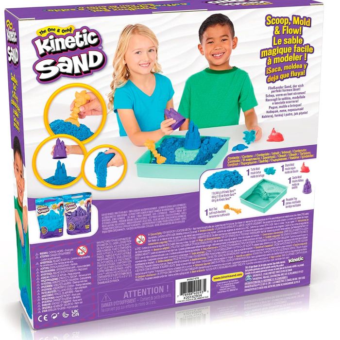 Sandbox Set Azul Kinetic Sand 6067478 Spin Master 4