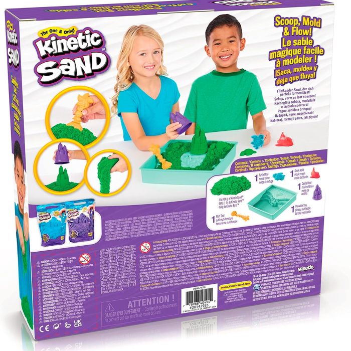 Sandbox Set Verde Kinetic Sand 6067479 Spin Master 4