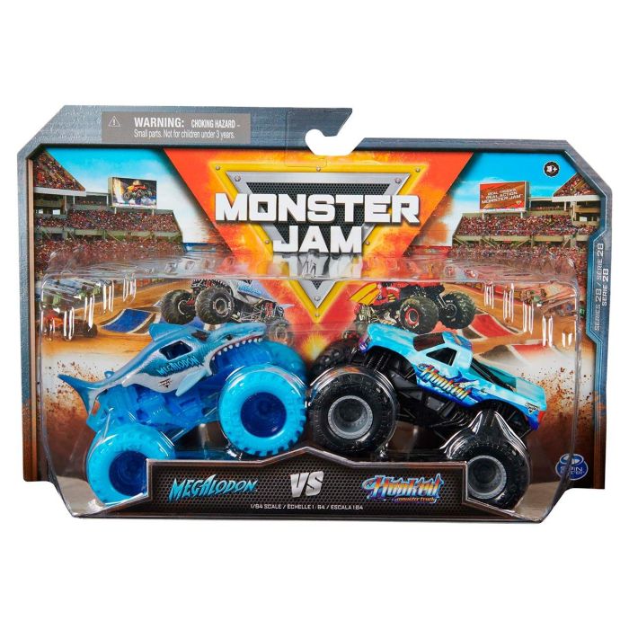 Monster Jam Pack 2 Megalodon Vs Hooked 6069872 Spin Master 1