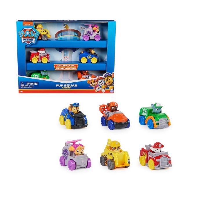 Paw Patrol Pack 6 Vehículos Pup Squad Racer 6070070 Spin