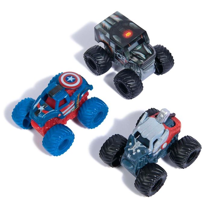 Pack 3 Monster Jam Mini Marvel 6070229 Spin Master 1