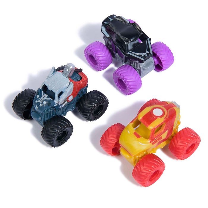 Pack 3 Monster Jam Mini Marvel 6070229 Spin Master 2