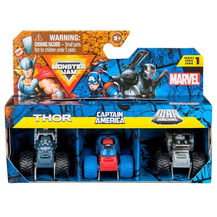 Pack 3 Monster Jam Mini Marvel 6070229 Spin Master 3